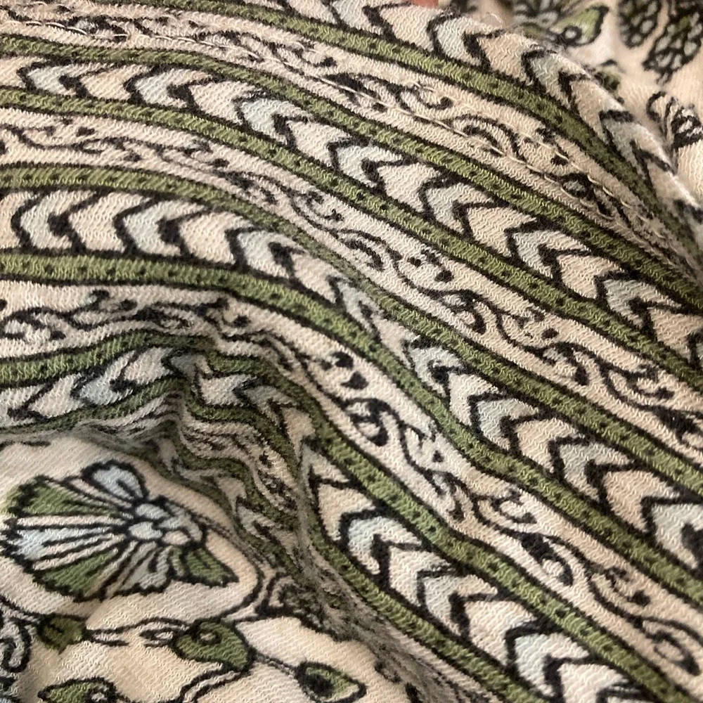 ๐Lucky Brand Cream and Sage Green Patterned Blouse ๐ - Picture 5 of 6